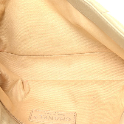 Chanel Glazed Caviar Quilted Small Nature Flap Bag Beige 5 of 9