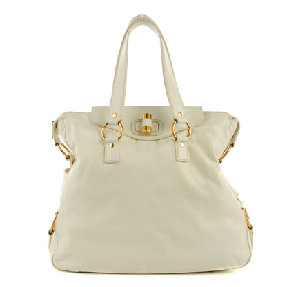 Saint Laurent Calfskin Muse Messenger Bag White 1 of 8