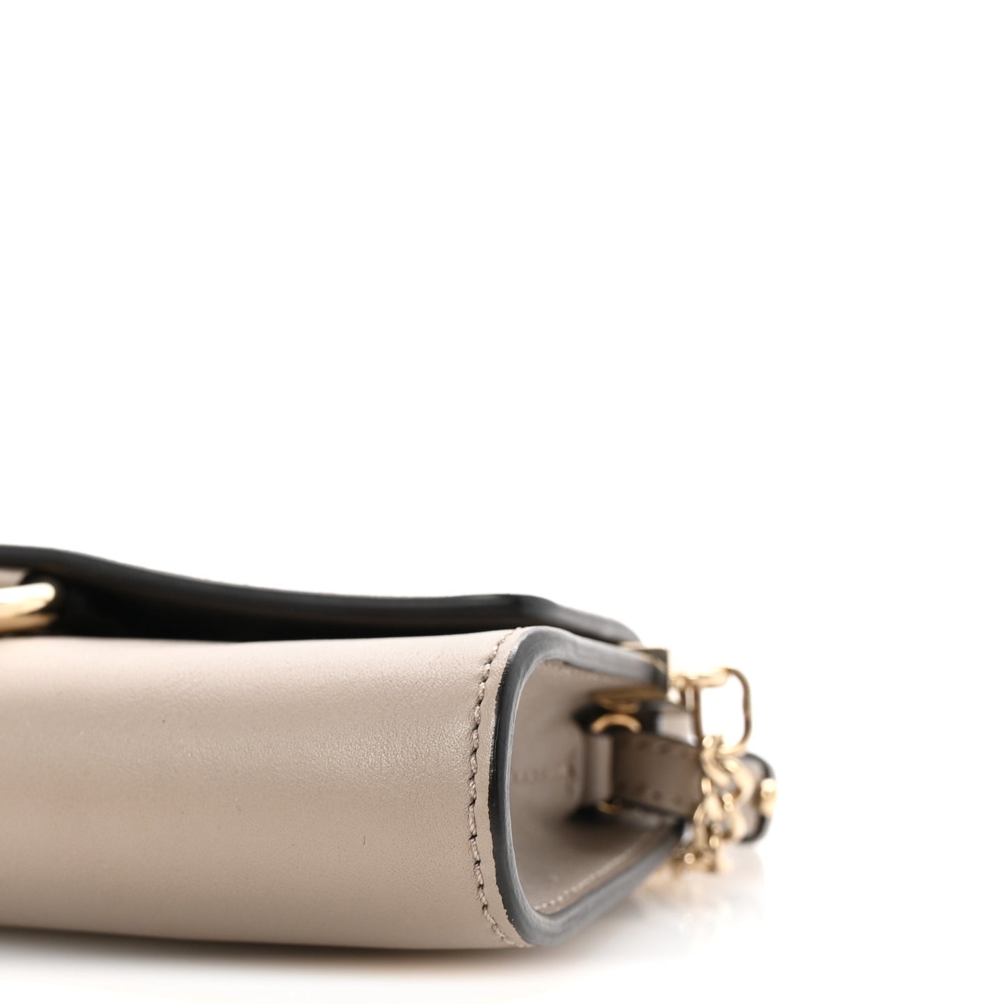 Suede Calfskin Mini Faye Shoulder Bag Motty Grey