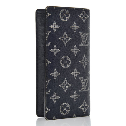 Louis Vuitton Savane Monogram Chapman Giraffe Brazza Wallet Encre 3 of 7