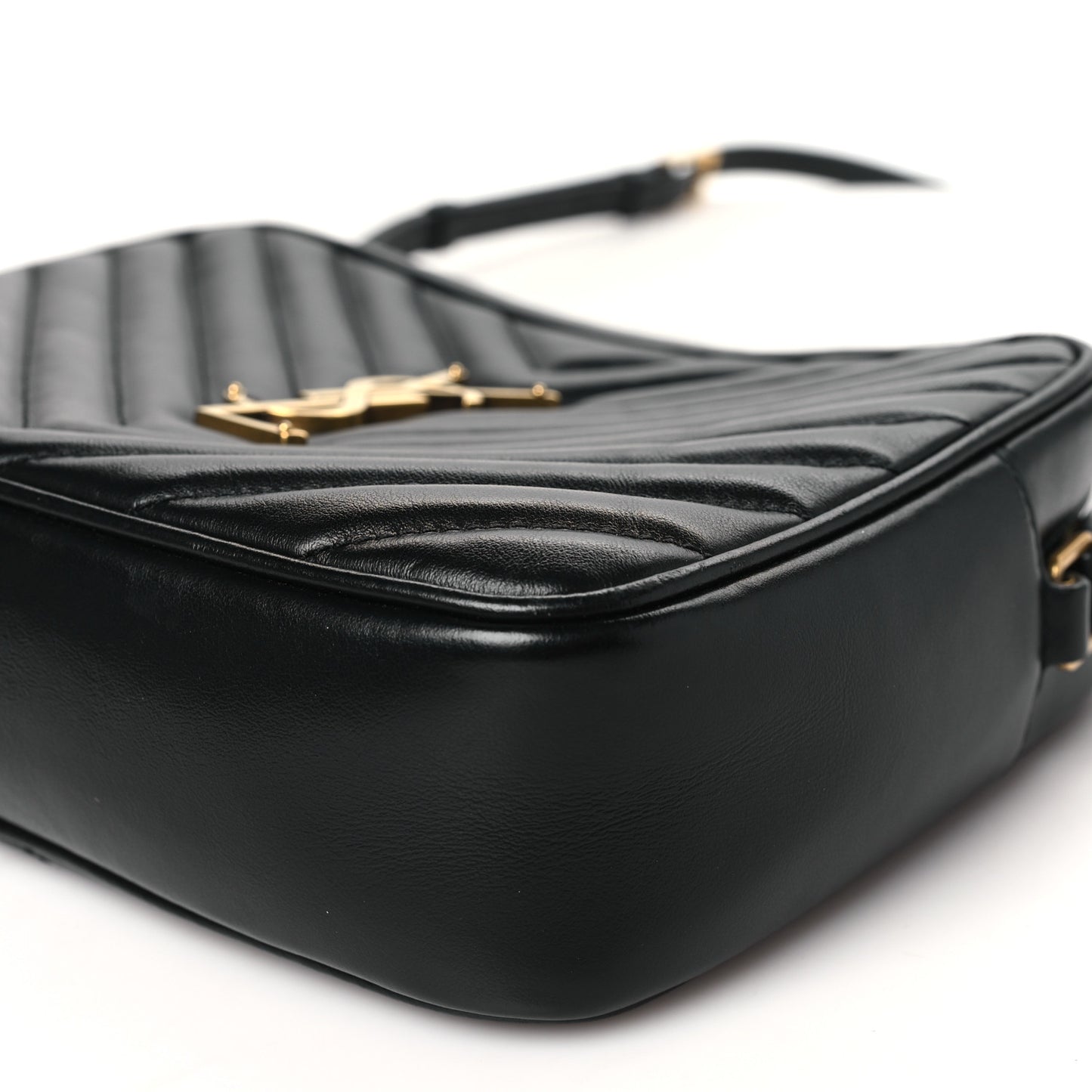 Calfskin Matelasse Monogram Lou Camera Bag Black