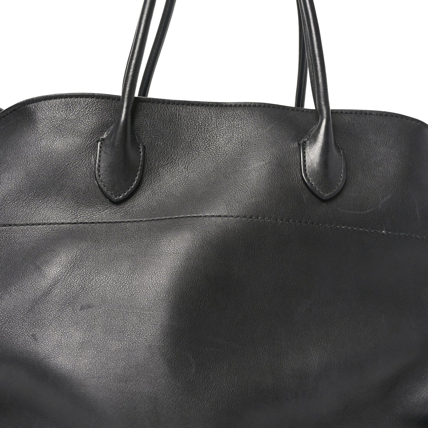 Polished Saddle Calfskin Soft Margaux 17 Black