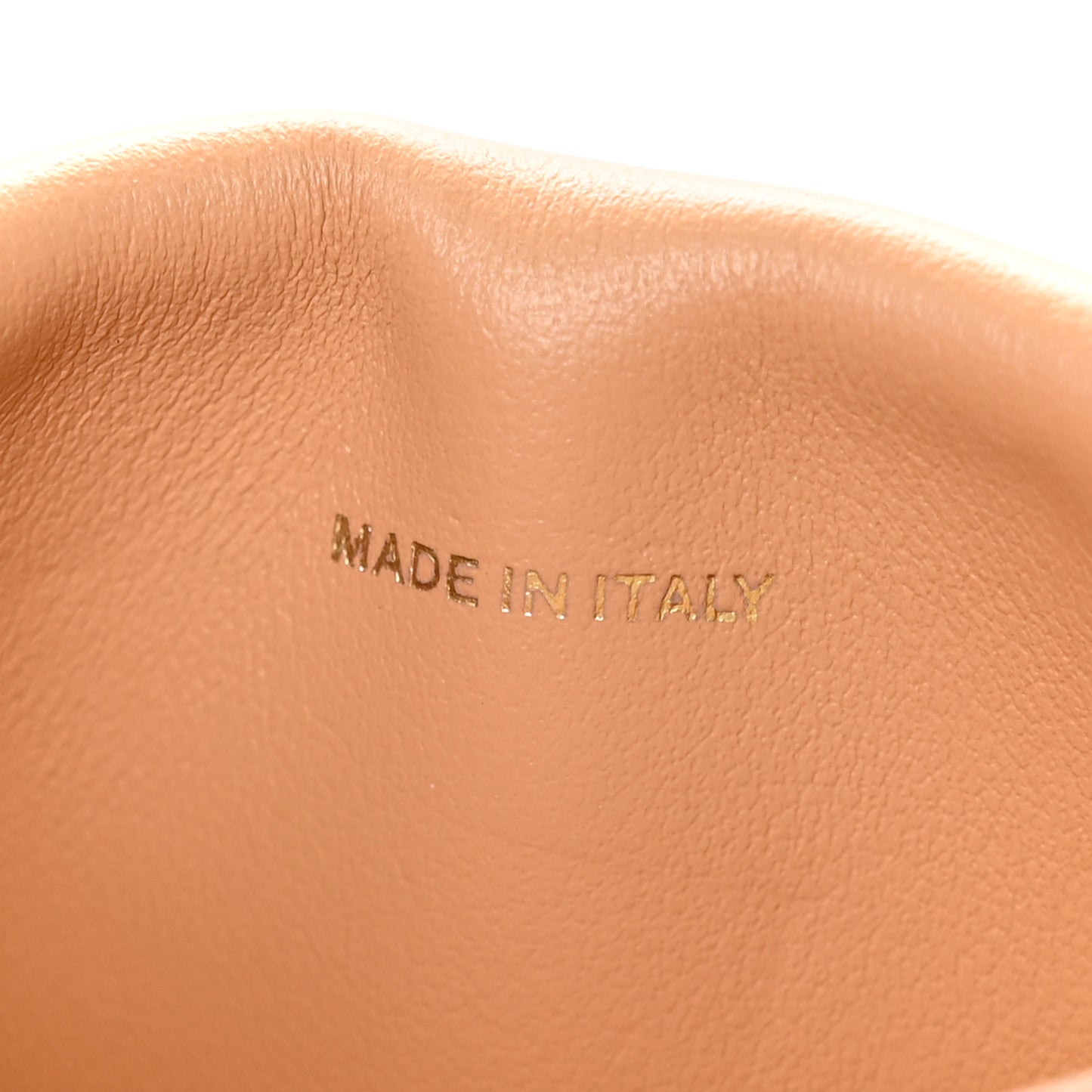 Calfskin Jessie Chain Card Case Warm Sand