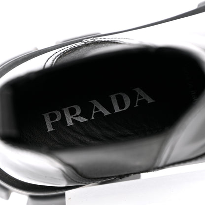 Prada Spazzolato Rois Monolith Chelsea 55mm Ankle Boots 37.5 Black 7 of 16