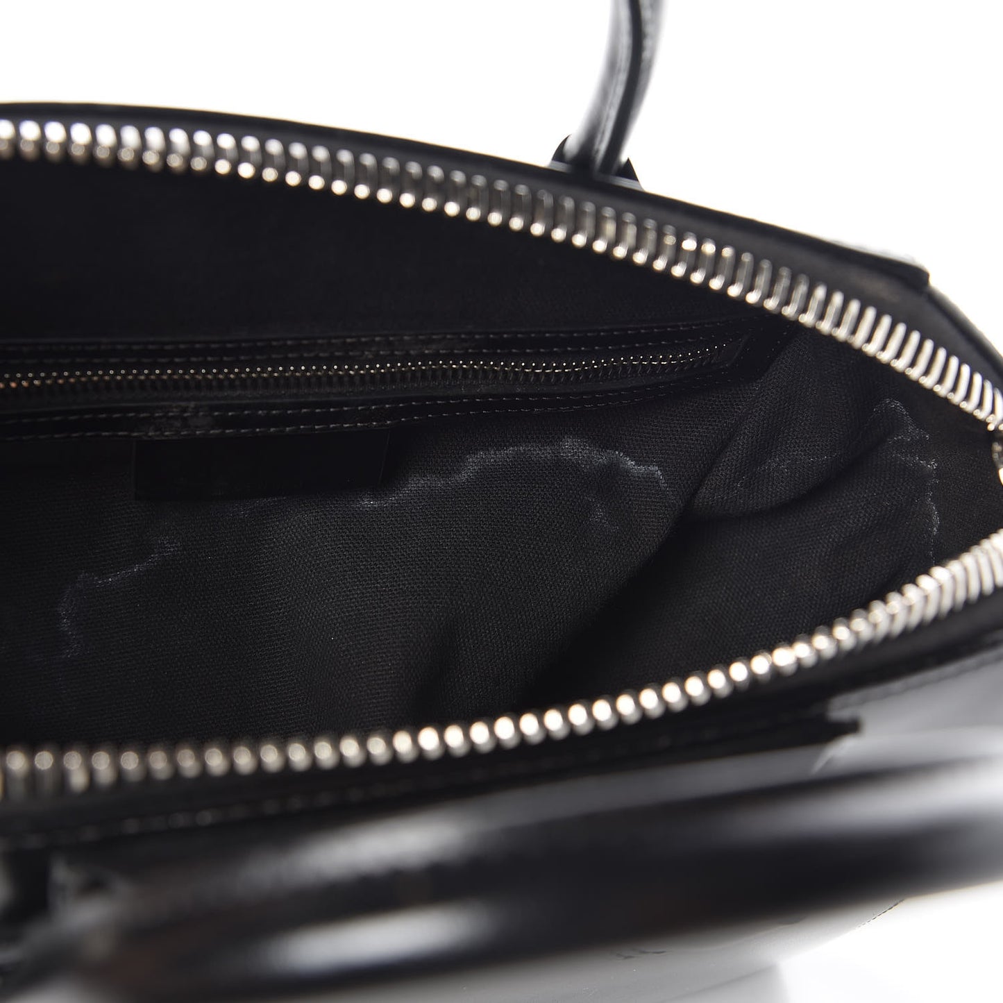 Shiny Lord Calfskin Small Antigona Black