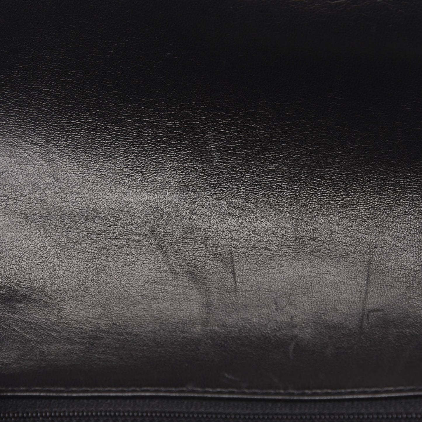 Lambskin Vertical Quilted Medium Single Flap Black
