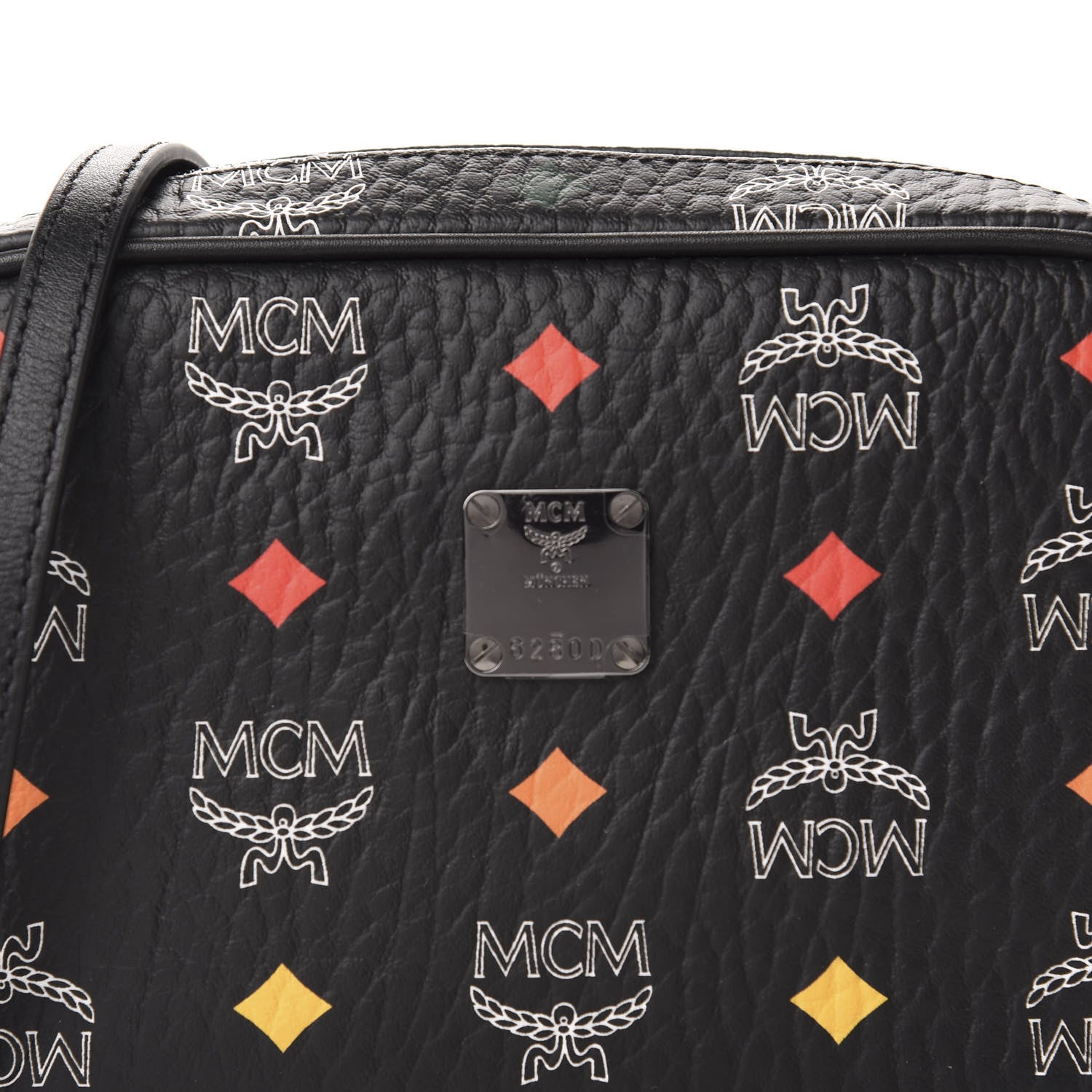 MCM Skyoptic Visetos Spectrum Diamond Camera Bag Black 9 of 9