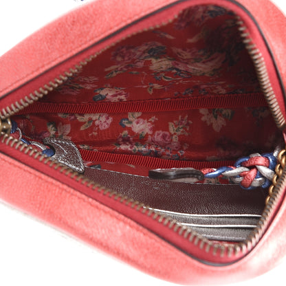 Gucci Laminated Nappa Trapuntata Mini Zumi Dome Shoulder Bag Rosso Marine Argento 4 of 9