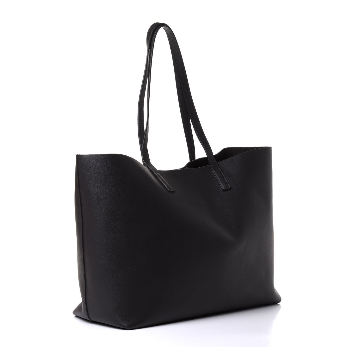 Calfskin Large Shopping Tote Asphalt