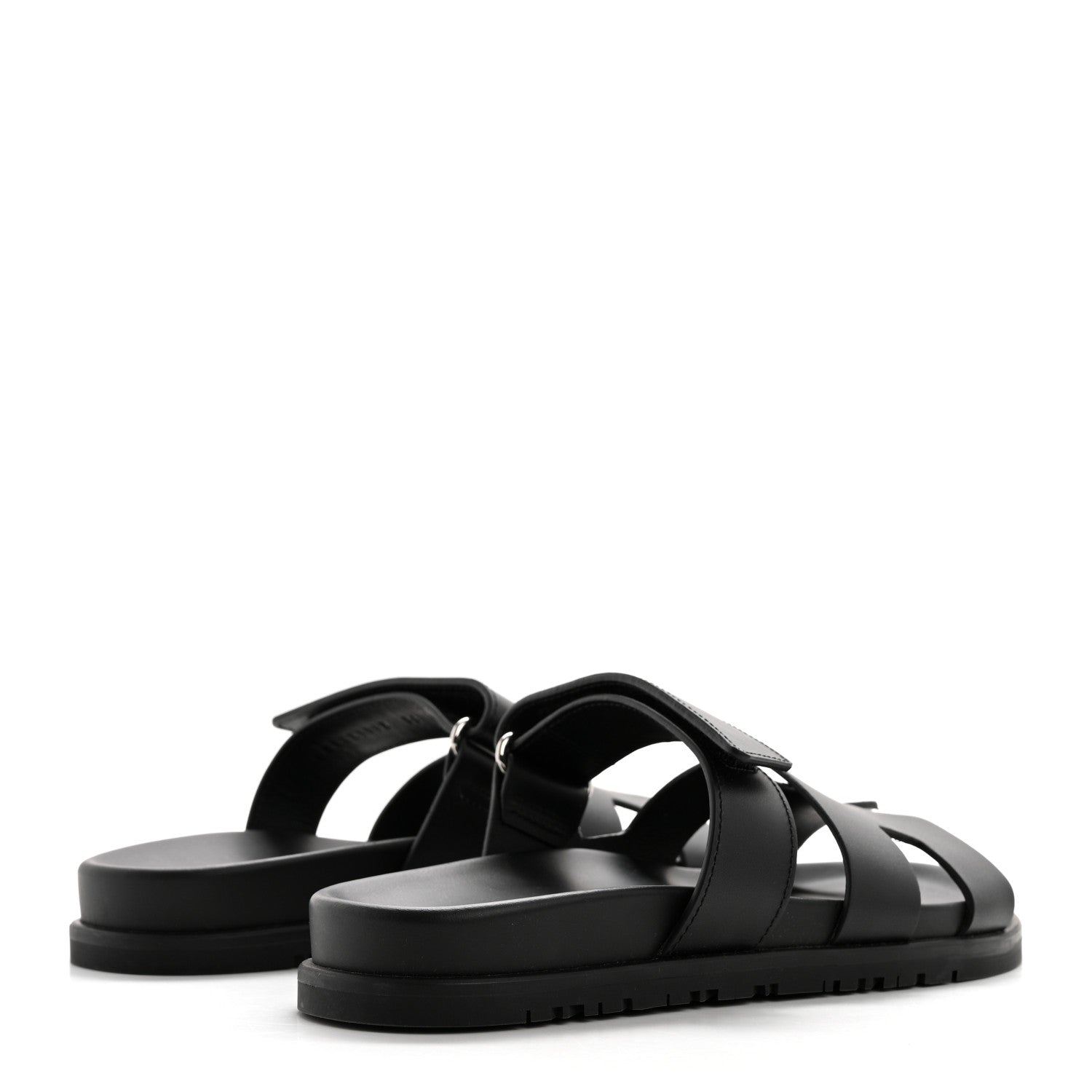 Hermes Calfskin Womens Chypre Sandals 36 Black 4 of 9