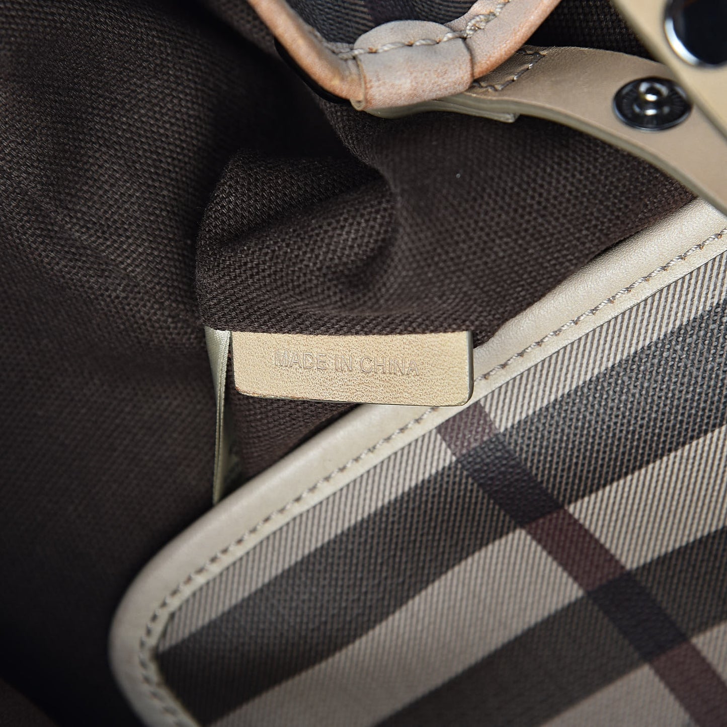 Smoked Check Small Canterbury Tote Trench