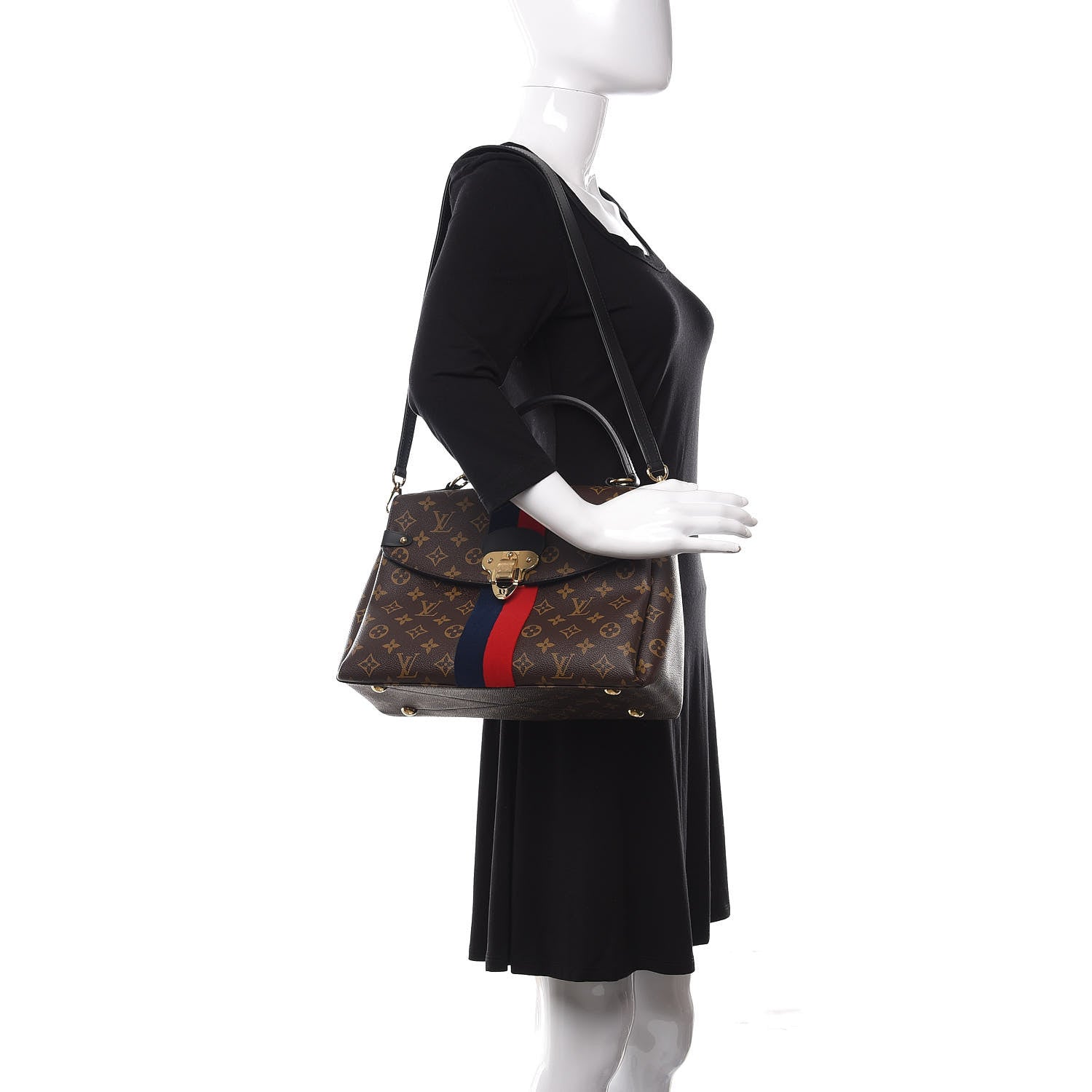 Louis Vuitton Monogram Georges MM Marine Cherry 2 of 9