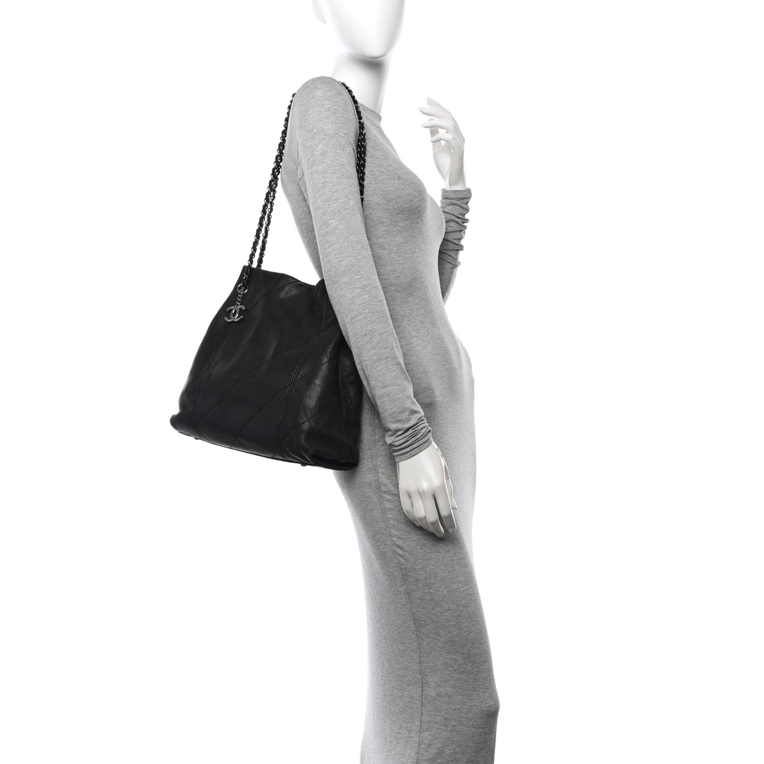 Chanel Lambskin Quilted Small Soft Touch Shoulder Bag Black 2 of 14