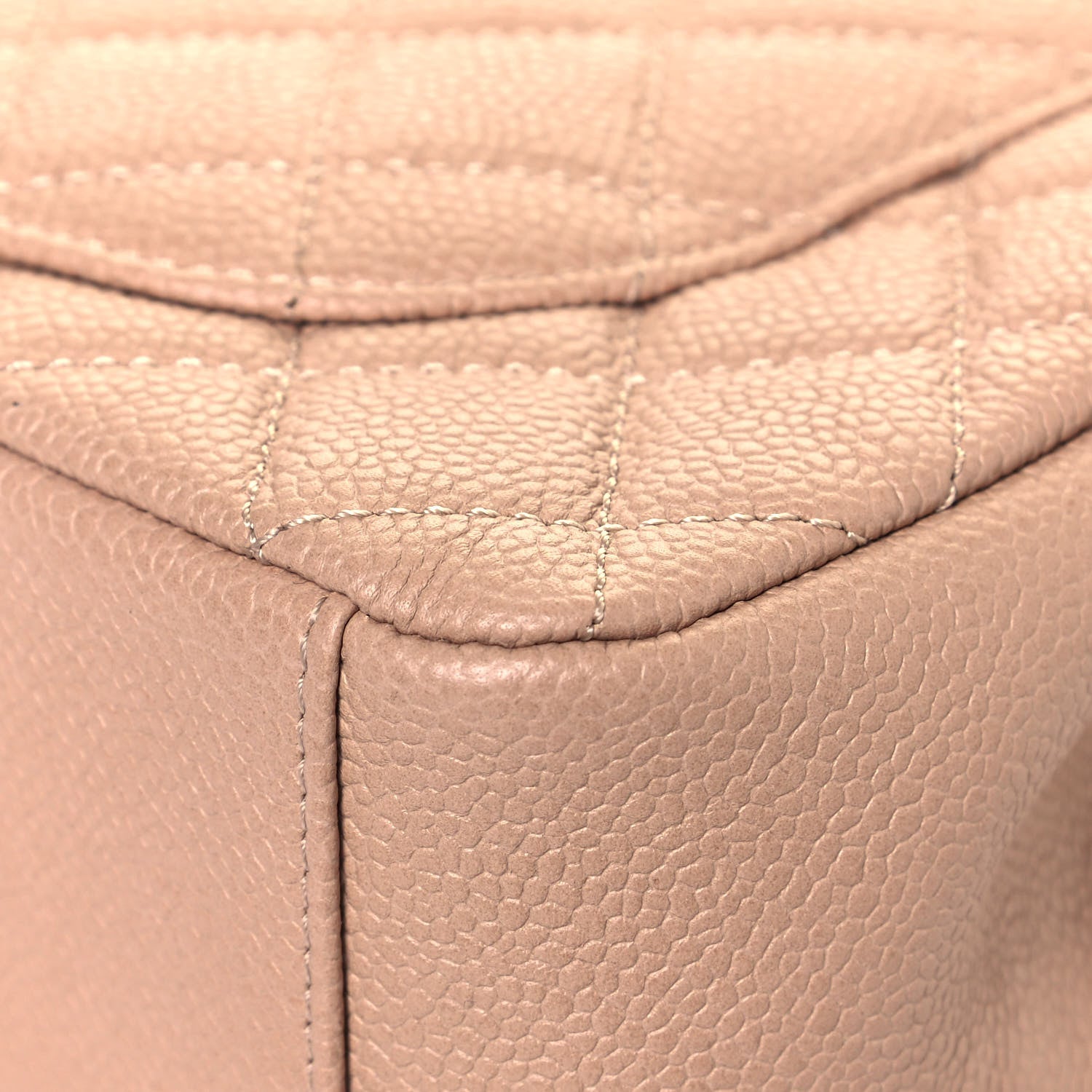 Chanel Caviar Quilted Medium CC Filigree Flap Beige Black 12 of 14