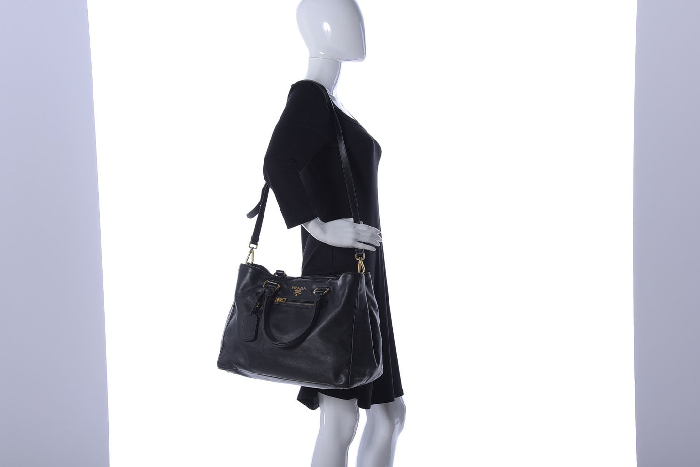 Soft Calf Tote Black