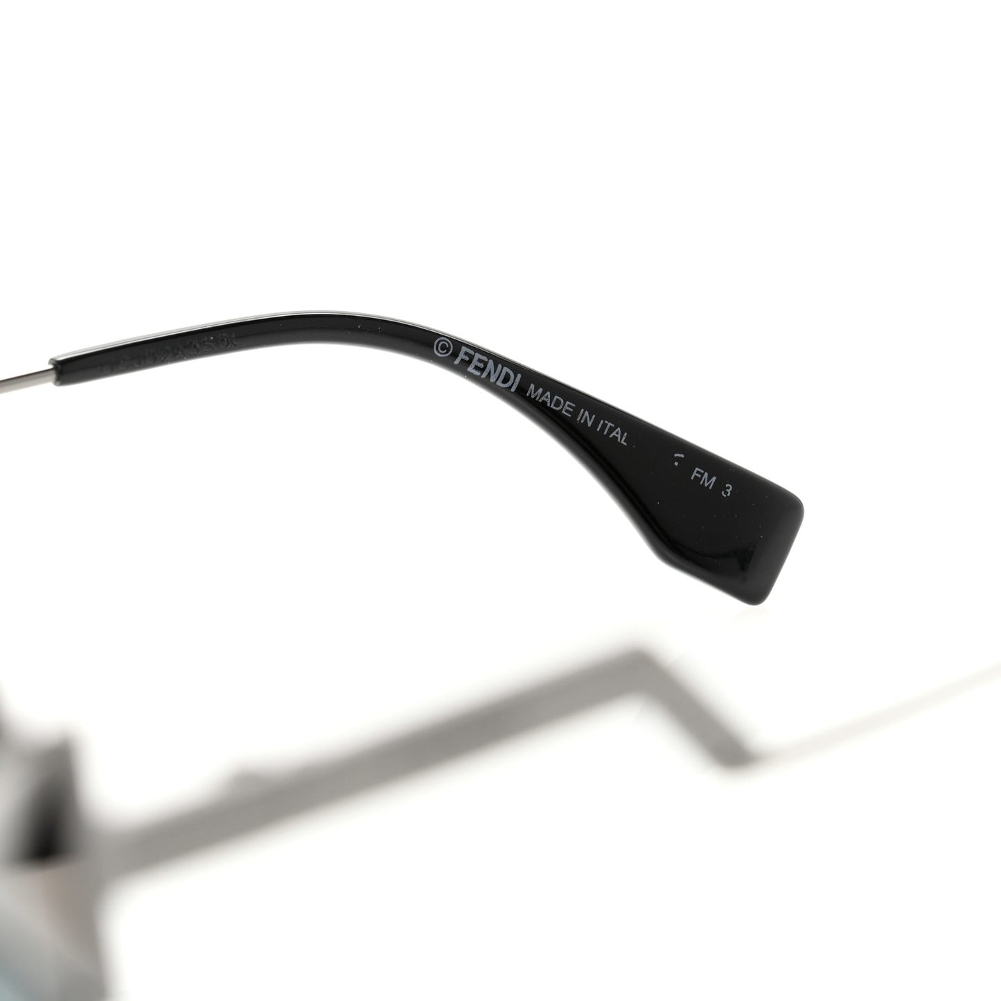 Metal Fendi FF024 Sunglasses Silver