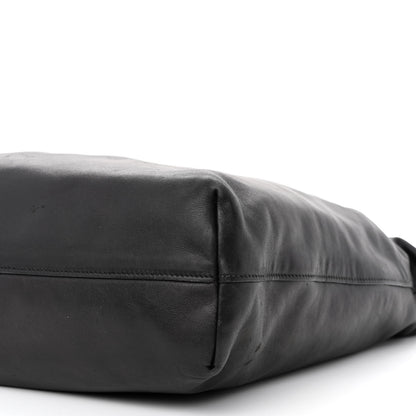 Prada Soft Calfskin Two Way Tote Black 13 of 27