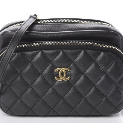 Chanel Calfskin Quilted Day Trips Camera Case Black 9 of 9