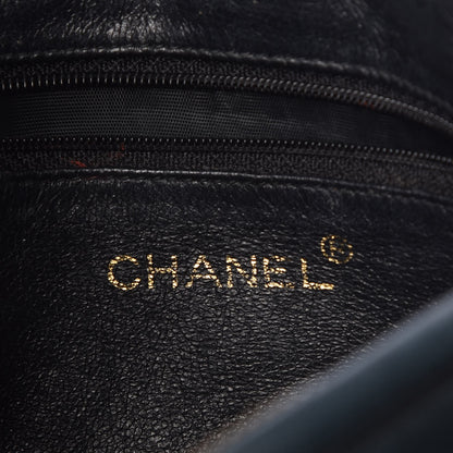 Chanel Lambskin Quilted CC Camera Case Navy 6 of 14