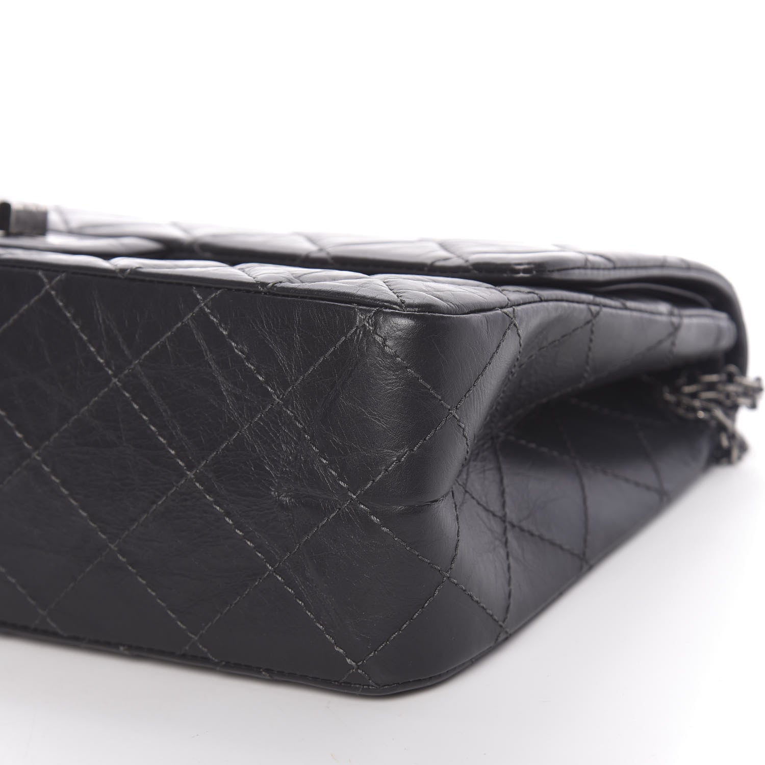 Chanel Aged Calfskin Quilted 2.55 Reissue 227 Flap Dark Grey 9 of 10