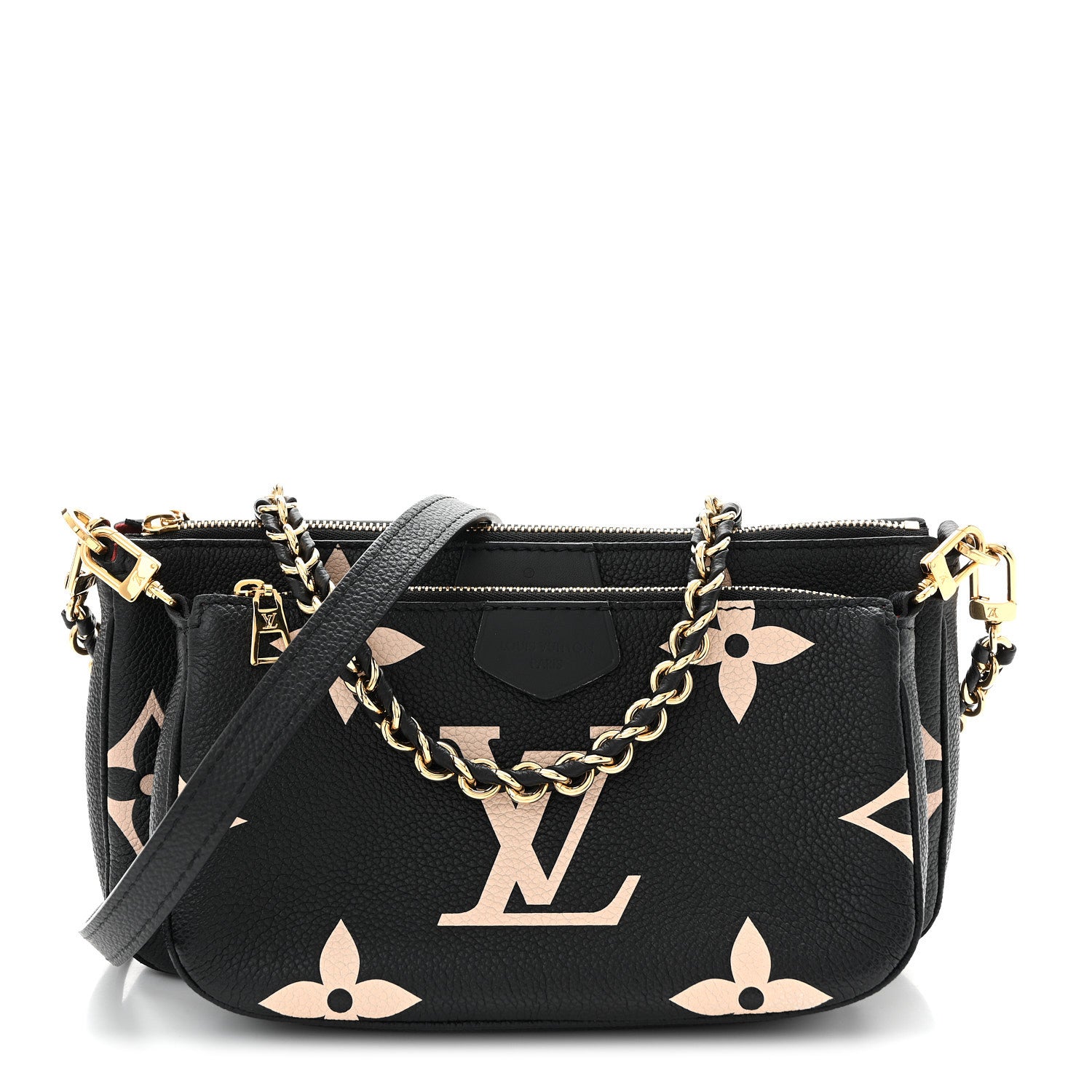 Louis Vuitton Empreinte Monogram Giant Multi Pochette Accessories Black Beige 1 of 9
