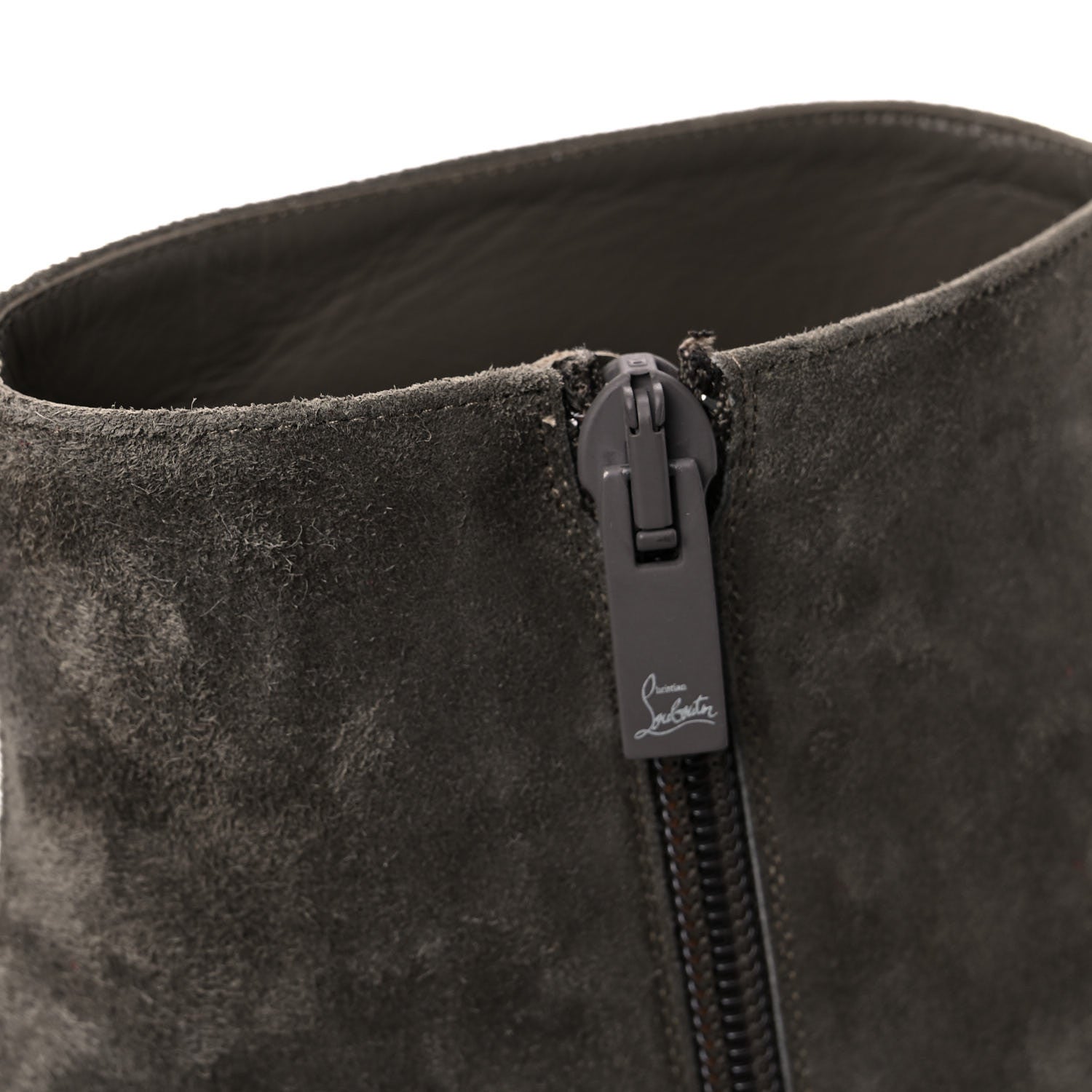 Christian Louboutin Suede So Eleonor Ankle Booties 39.5 Gray 13 of 17
