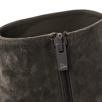 Christian Louboutin Suede So Eleonor Ankle Booties 39.5 Gray 13 of 17