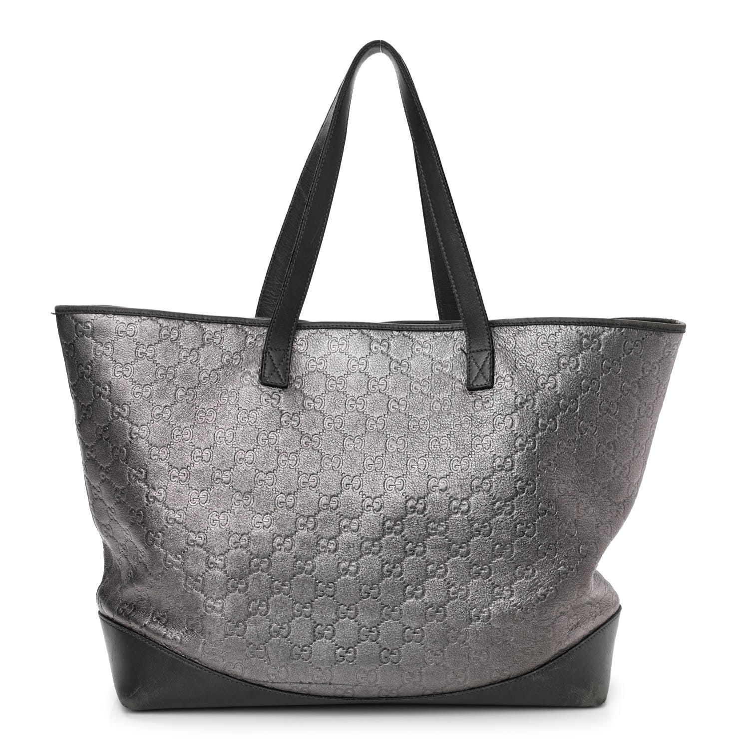 Gucci Metallic Guccissima Large Tote Dark Grey 1 of 15