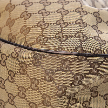 Gucci Monogram Medium Sukey Hobo Dark Brown 21 of 23