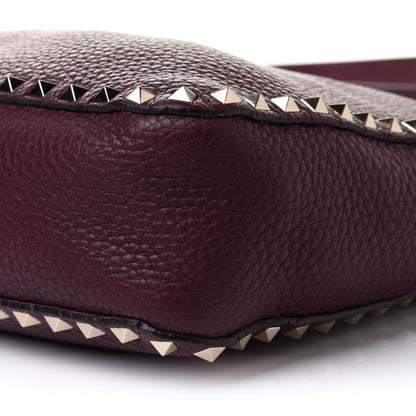 Valentino Garavani Pebbled Calfskin Small Rockstud Flip-Lock Messenger Bag Vinaccia 10 of 10