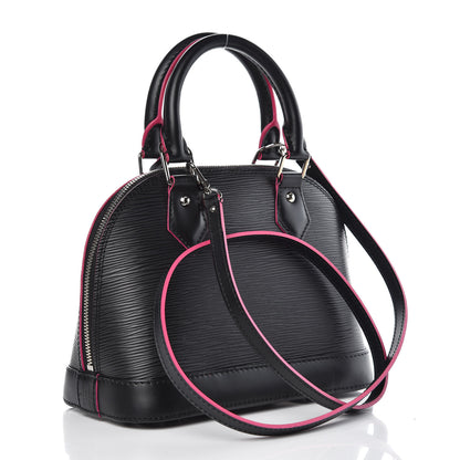 Louis Vuitton Epi Alma BB Black Hot Pink 3 of 9