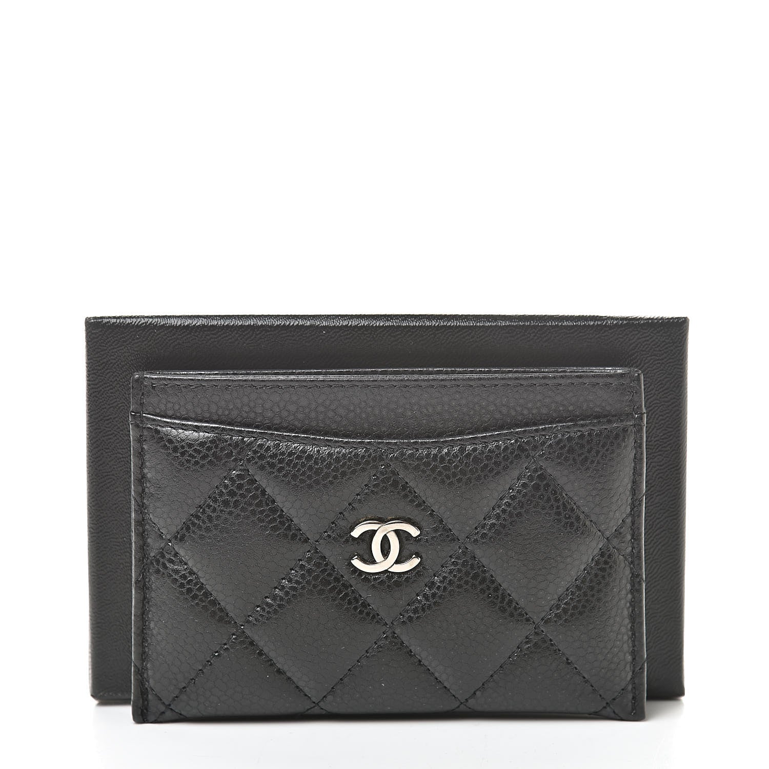 Chanel Caviar Quilted Card Holder Black 9 of 9