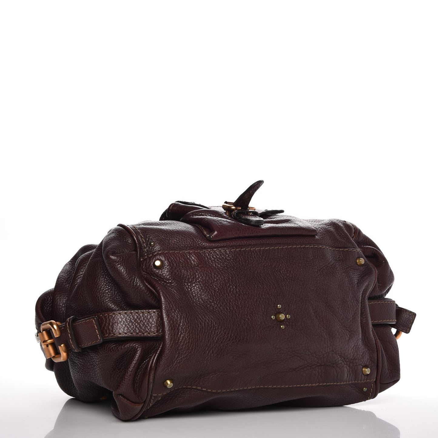 Calfskin Paddington Front Pocket Tote Chocolate