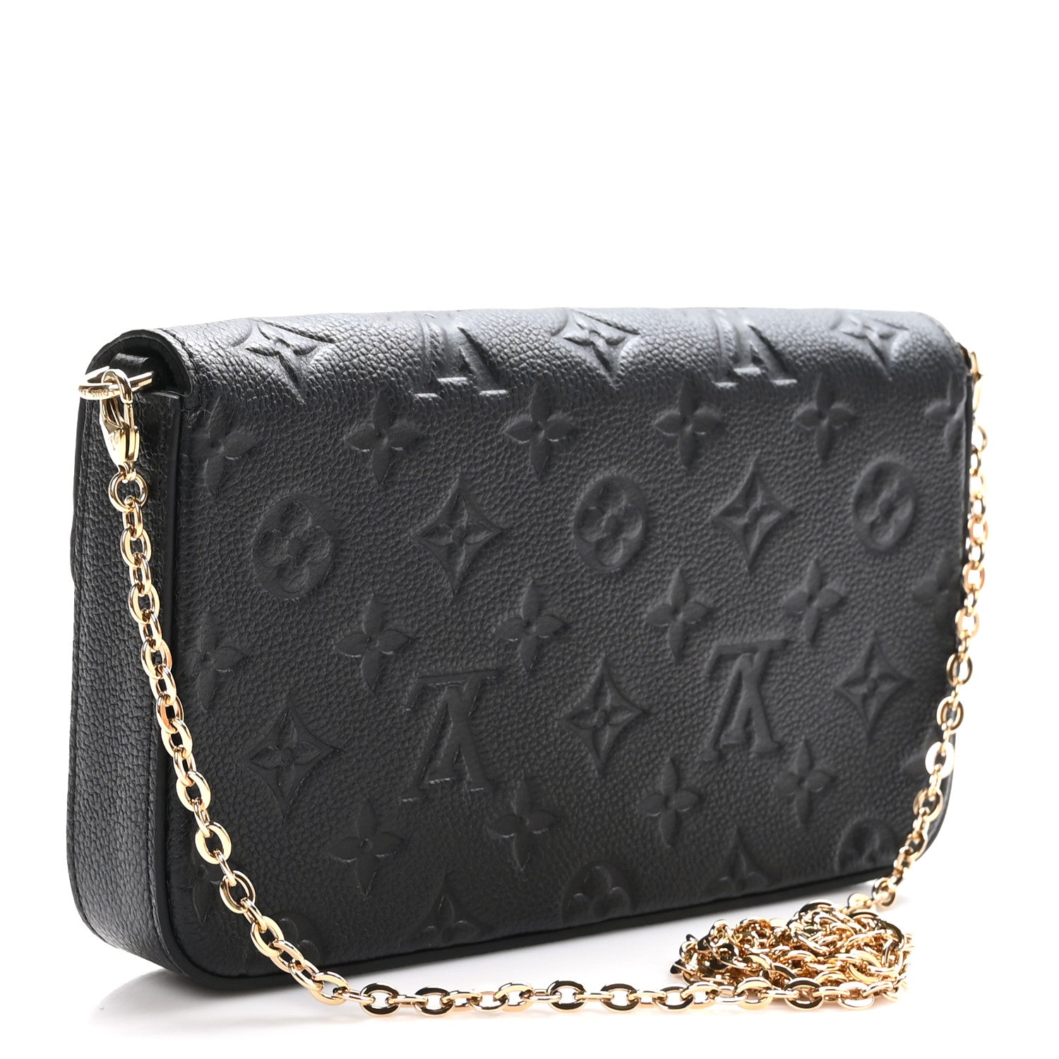 Louis Vuitton Empreinte Pochette Felicie Chain Wallet Black 4 of 11