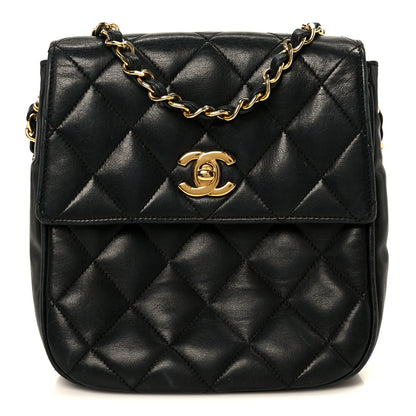 Chanel Lambskin Quilted Mini Flap Crossbody Black 1 of 12