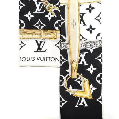 Louis Vuitton Silk Monogram Confidential Bandeau Black 2 of 4
