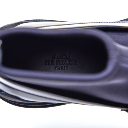 Hermes Toscan Calfskin Neoprene Bill Loafer 37 Black 7 of 8
