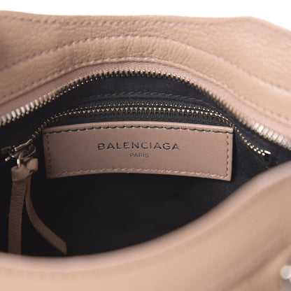Balenciaga Shiny Goatskin Silver Metallic Edge Hardware Mini City Rose Des Sables 7 of 9
