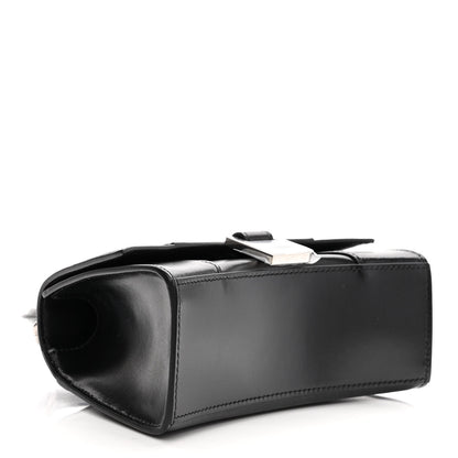 Balenciaga Shiny Box Calfskin Hourglass Top Handle Bag XS Black 4 of 10