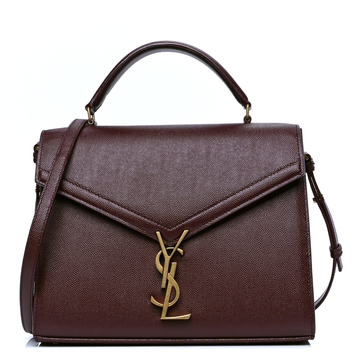 Grain de Poudre Medium Classic Monogram Cassandra Top Handle Rouge Legion