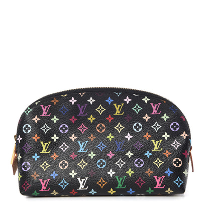 Louis Vuitton Monogram Multicolor Cosmetic Pouch Black Grenade 1 of 12