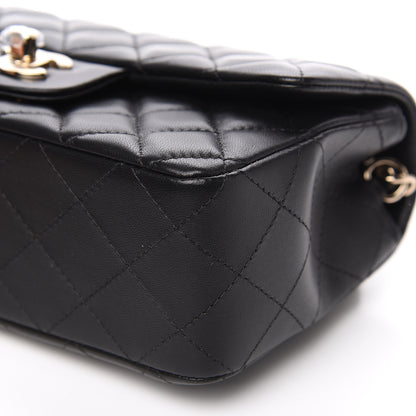 Chanel Lambskin Quilted Mini Rectangular Flap Black 9 of 11
