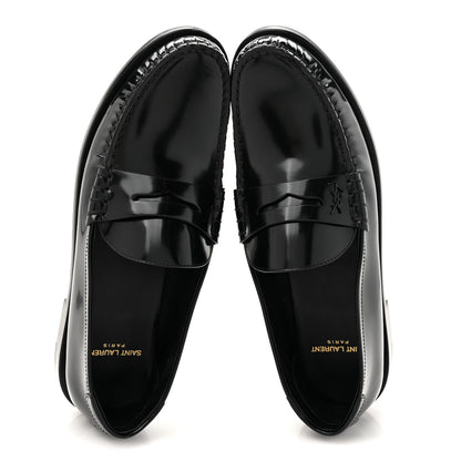 Saint Laurent Magnum Lux Calfskin Le Loafer 15 Moccasins 40.5 Black 2 of 10