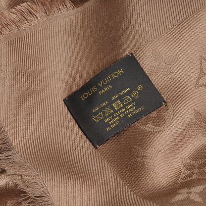 Louis Vuitton Silk Wool Monogram Shawl Dune 4 of 4