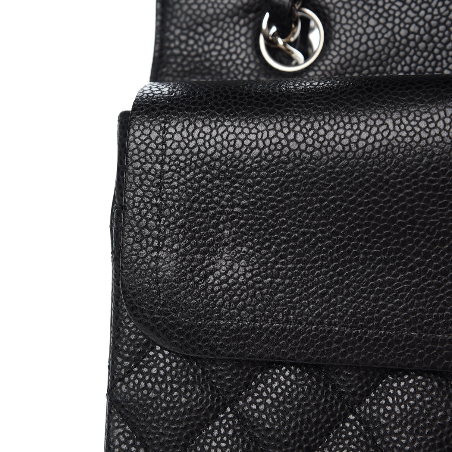 Chanel Caviar Quilted Medium Double Flap Black 8 of 9