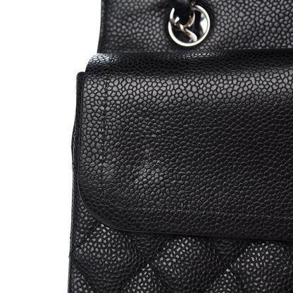 Chanel Caviar Quilted Medium Double Flap Black 8 of 9