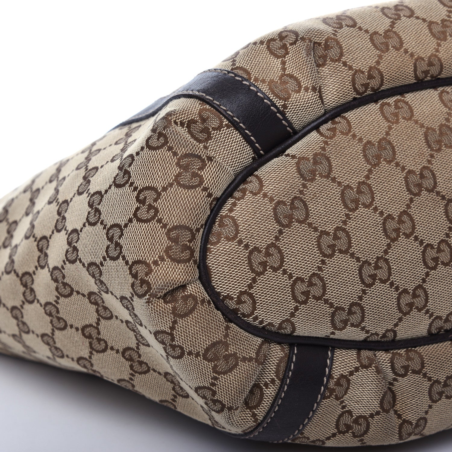 Gucci Monogram Medium D Gold Hobo Dark Brown 8 of 9