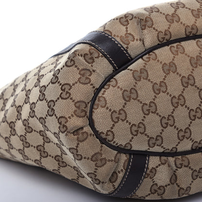 Gucci Monogram Medium D Gold Hobo Dark Brown 8 of 9
