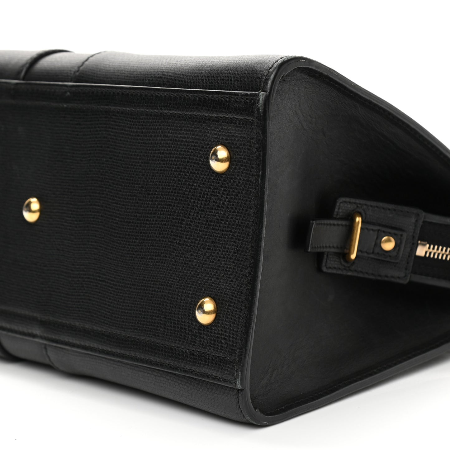 Textured Calfskin Small Cabas ChYc Black