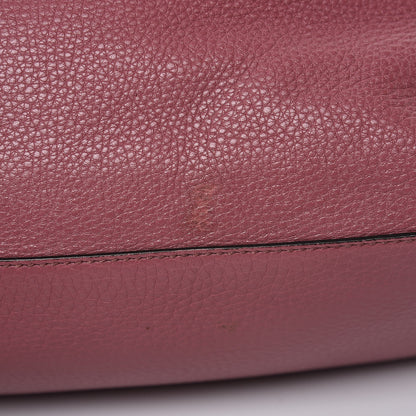 Gucci Pebbled Calfskin Medium Soho Chain Shoulder Bag Peonia Flower 12 of 13